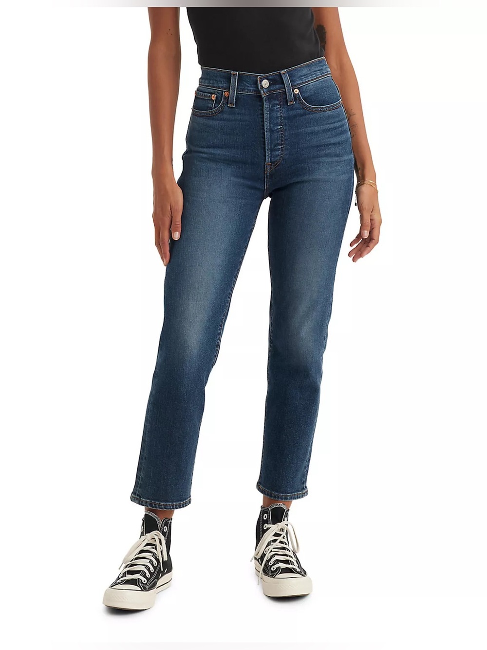 Levi’s Wedgie straight High-Rise Straight Leg Women’s Jeans - Dark Blue